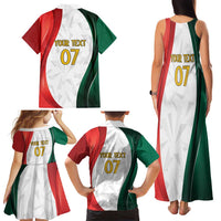 Custom Mexico Football Family Matching Tank Maxi Dress and Hawaiian Shirt El Tricolor Viva Champions