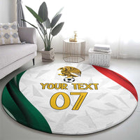 Custom Mexico Football Round Carpet El Tricolor Viva Champions