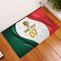 Custom Mexico Football Rubber Doormat El Tricolor Viva Champions