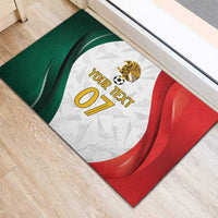 Custom Mexico Football Rubber Doormat El Tricolor Viva Champions