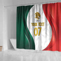 Custom Mexico Football Shower Curtain El Tricolor Viva Champions