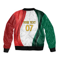 Custom Mexico Football Sleeve Zip Bomber Jacket El Tricolor Viva Champions