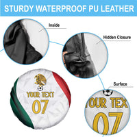 Custom Mexico Football Spare Tire Cover El Tricolor Viva Champions