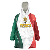 Custom Mexico Football Wearable Blanket Hoodie El Tricolor Viva Champions