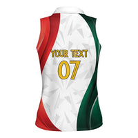 Custom Mexico Football Women Sleeveless Polo Shirt El Tricolor Viva Champions
