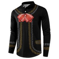 Mexico Mariachi Charro Costume Inpsired Button Sweatshirt