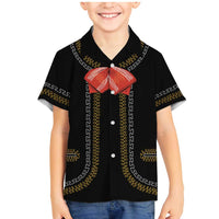 Mexico Mariachi Charro Costume Inpsired Family Matching Mermaid Dress and Hawaiian Shirt