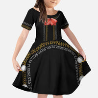 Mexico Mariachi Charro Costume Inpsired Family Matching Puletasi and Hawaiian Shirt