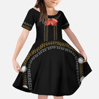 Mexico Mariachi Charro Costume Inpsired Family Matching Tank Maxi Dress and Hawaiian Shirt