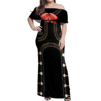 Mexico Mariachi Charro Costume Inpsired Off Shoulder Maxi Dress