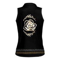 Mexico Mariachi Charro Costume Inpsired Women Sleeveless Polo Shirt