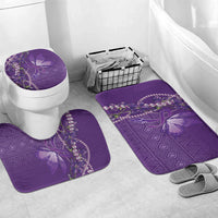 Lupus Awareness Purple Ribbon Butterfly Bathroom Set Hope