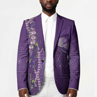 Lupus Awareness Purple Ribbon Butterfly Blazer Hope