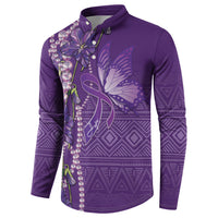 Lupus Awareness Purple Ribbon Butterfly Button Sweatshirt Hope