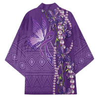Lupus Awareness Purple Ribbon Butterfly Kimono Hope