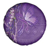 Lupus Awareness Purple Ribbon Butterfly Spare Tire Cover Hope