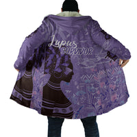 Lupus Awareness Afro Girl - Proud Survivor Cloak Ankara Pattern