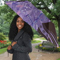 Lupus Awareness Afro Girl - Proud Survivor Umbrella Ankara Pattern