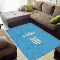 Uruguay Football 2024 Custom Area Rug Los Charruas Sol de Mayo Ornamental Style LT7 - Wonder Print Shop