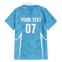 Uruguay Football 2024 Custom Family Matching Off The Shoulder Long Sleeve Dress and Hawaiian Shirt Los Charruas Sol de Mayo Ornamental Style - Wonder Print Shop