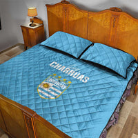Uruguay Football 2024 Custom Quilt Bed Set Los Charruas Sol de Mayo Ornamental Style - Wonder Print Shop