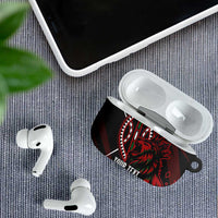 Kenya King Lion Personalized AirPods Case Stylized Maasai Shield - Wonder Print Shop