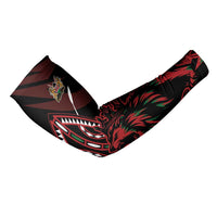 Kenya King Lion Personalized Arm Sleeves Stylized Maasai Shield - Wonder Print Shop