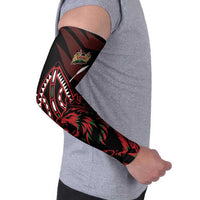 Kenya King Lion Personalized Arm Sleeves Stylized Maasai Shield - Wonder Print Shop