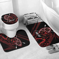 Kenya King Lion Personalized Bathroom Set Stylized Maasai Shield - Wonder Print Shop