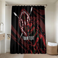 Kenya King Lion Personalized Bathroom Set Stylized Maasai Shield - Wonder Print Shop