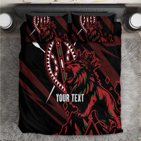 Kenya King Lion Personalized Bedding Set Stylized Maasai Shield - Wonder Print Shop