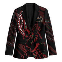 Kenya King Lion Personalized Blazer Stylized Maasai Shield - Wonder Print Shop