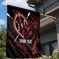 Kenya King Lion Personalized Garden Flag Stylized Maasai Shield - Wonder Print Shop