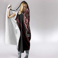 Kenya King Lion Personalized Hooded Blanket Stylized Maasai Shield - Wonder Print Shop