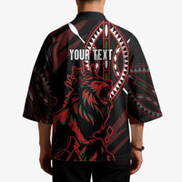 Kenya King Lion Personalized Kimono Stylized Maasai Shield - Wonder Print Shop