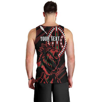 Kenya King Lion Personalized Men Tank Top Stylized Maasai Shield - Wonder Print Shop