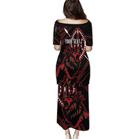 Kenya King Lion Personalized Puletasi Stylized Maasai Shield - Wonder Print Shop