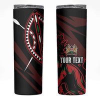 Kenya King Lion Personalized Skinny Tumbler Stylized Maasai Shield - Wonder Print Shop