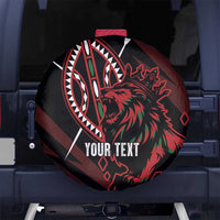 Kenya King Lion Personalized Spare Tire Cover Stylized Maasai Shield - Wonder Print Shop