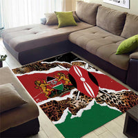 Kenya Grunge Area Rug Mix Animal Skin Pattern - Wonder Print Shop