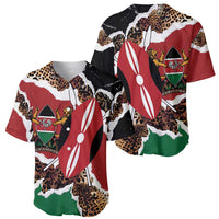 Kenya Grunge Baseball Jersey Mix Animal Skin Pattern - Wonder Print Shop