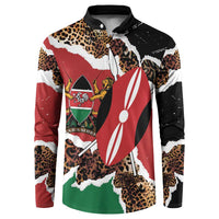 Kenya Grunge Button Sweatshirt Mix Animal Skin Pattern - Wonder Print Shop