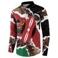 Kenya Grunge Button Sweatshirt Mix Animal Skin Pattern - Wonder Print Shop