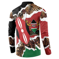 Kenya Grunge Button Sweatshirt Mix Animal Skin Pattern - Wonder Print Shop
