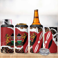 Kenya Grunge 4 in 1 Can Cooler Tumbler Mix Animal Skin Pattern - Wonder Print Shop