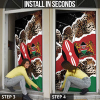 Kenya Grunge Door Cover Mix Animal Skin Pattern - Wonder Print Shop