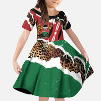 Kenya Grunge Family Matching Mermaid Dress and Hawaiian Shirt Mix Animal Skin Pattern - Wonder Print Shop