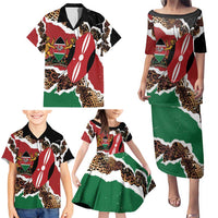 Kenya Grunge Family Matching Puletasi and Hawaiian Shirt Mix Animal Skin Pattern - Wonder Print Shop