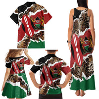 Kenya Grunge Family Matching Tank Maxi Dress and Hawaiian Shirt Mix Animal Skin Pattern - Wonder Print Shop