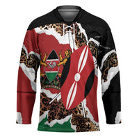 Kenya Grunge Hockey Jersey Mix Animal Skin Pattern - Wonder Print Shop